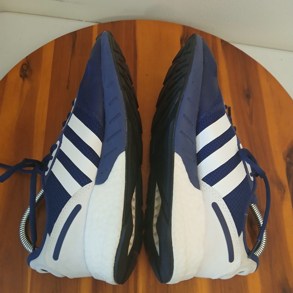 Adidas ZX 1K Boost Mens 7 Navy Blue Running Shoes Sneakers H68719 - Picture 5 of 8